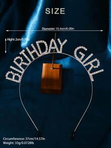 1 pieza Corona de cumpleaños de moda y única para niñas, tocado para fiesta de cumpleaños - Multicolor - Ver 2