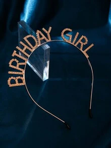 1 pieza Corona de cumpleaños de moda y única para niñas, tocado para fiesta de cumpleaños - Multicolor - Ver 13