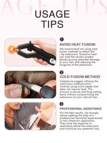 50pcs I-Tip Human Hair Extensions, #4 Chocolate Brown, 14-22 Inches Straight, Keratin Bonded Invisible I-Tip Hair Extensions - S4 - View 12