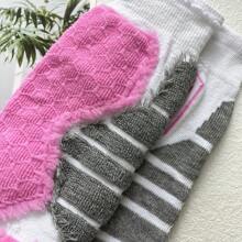 1 Pair/2 Pairs Unisex Thick Thermal Ski Socks, Breathable & Warm, Suitable For Winter Skiing, Ice Skating, Hiking And Other Outdoor Sports