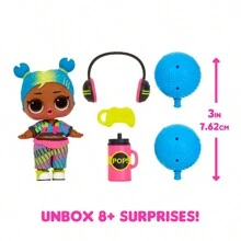 L.O.L.SURPRISE! LAUGH OUT LOUD. Surprinde! Sooo Mini păpușă de colecție cu 8 surprize și mini mingi - cadou grozav pentru fete cu vârsta peste 3 ani - multicolor - Vizualizare 6