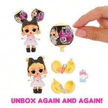 L.O.L.SURPRISE! LAUGH OUT LOUD. Surprinde! Sooo Mini păpușă de colecție cu 8 surprize și mini mingi - cadou grozav pentru fete cu vârsta peste 3 ani - multicolor - Vizualizare 3