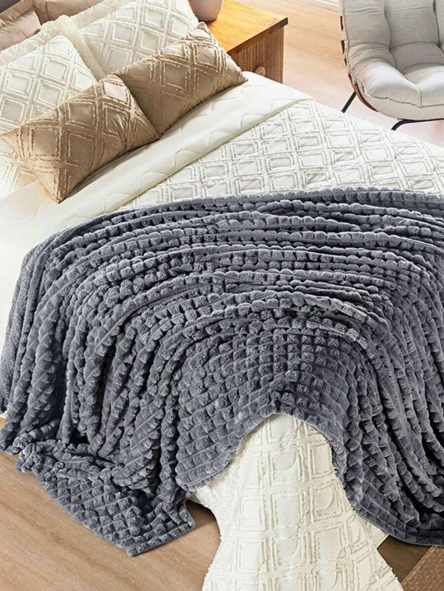 Blankets Blankets Queen Luxurious And Thick 2.40m X 2.20m - VARIOUS BEAUTIFUL MODELS - Willow Grey Blanket - View 1