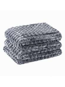 Blankets Blankets Queen Luxurious And Thick 2.40m X 2.20m - VARIOUS BEAUTIFUL MODELS - Willow Grey Blanket - View 4