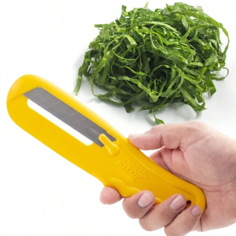 Slicer Cutter Cabbage Thin Vegetables Cuts Everything Practical Kitchen Fast - Yellow - View 1