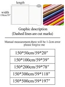 1pc Satin Fabric, Faux Silk Satin Lining Cloth For Clothing, Dress, Performance Costume - Multicolor - View 2