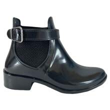 GAUCHA Galocha Adulto 872A KIKIVE, bota feminina cano curto - Preto - Visão 2