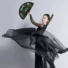 Abanico de madera modelo español. - Rosa Fucsia - Ver 3