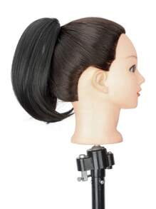 Tóc giả đuôi ngựa tổng hợp, tóc giả đuôi ngựa ngắn, kẹp tóc giả, tóc giả kẹp trong, tóc giả đuôi ngựa xoăn nhẹ, khóa tự nhiên cho phụ nữ, bán chạy - màu đen - Xem 4