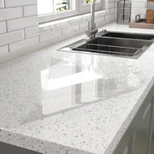 1pc PET Anti-Oil Sticker Self-Adhesive Wallpaper, High-Definition Scratch-Resistant Transparent Waterproof Wall & Countertop - Transparent - View 1