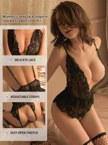 Lencería Sexy Con Mono, Monoo Con Diseño Floral, Monoo Para Mujer Y Lencería Sexy