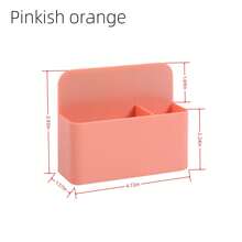 1 caixa magnética para armazenamento de canetas em quadro branco, suporte para giz de escrita, compartimento ajustável para canetas magnéticas, adequada para geladeira, suporte para controle remoto, escritório, casa, cozinha, escola, armário de armazenamento para geladeira, uso multifuncional, vários estilos, várias cores