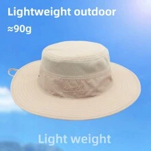 宽边渔夫帽，夏季防晒钓鱼帽，适合户外活动、徒步旅行、旅行、海滩 - 棕色 - 查看 5