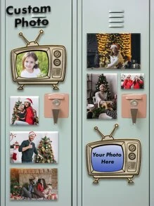 1pc Custom Photo Magnetic Refrigerator Sticker, Personalized Printing Of Any Photo, Suitable For Various Festivals Such As Christmas, Halloween, Birthdays, Couple's Anniversary And Weddings Ideal Gifts For Him, Ideal Gifts, For Anniversaries, For Valentine's Day, For Mother's Day, For Birthdays, For Father's Day, For Graduation, For Weddings, For Housewarming