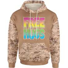 Free Hugs Adult Hoodie Sweatshirt - Forest green - View 12