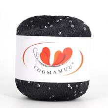 50 克闪亮亮片混纺纱线，适用于手工艺品、特种纱线绞纱 - 多色 - 查看 9