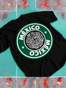 Mexican Party Shirt Mexico Starbks Homeland Mexico - 黑色 - 查看 1