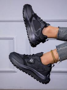2024 neue Design Schnür Lässig Schuhe, flache rutschfeste hochelastische Popcorn Sohle, Pendler & Retro Stil, Outdoor Wandern, ultra weiche Sohle, Wander Lässig Schuhe