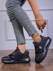 2024 neue Design Schnür Lässig Schuhe, flache rutschfeste hochelastische Popcorn Sohle, Pendler & Retro Stil, Outdoor Wandern, ultra weiche Sohle, Wander Lässig Schuhe