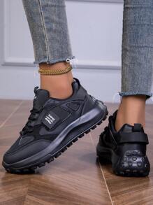 2024 neue Design Schnür Lässig Schuhe, flache rutschfeste hochelastische Popcorn Sohle, Pendler & Retro Stil, Outdoor Wandern, ultra weiche Sohle, Wander Lässig Schuhe