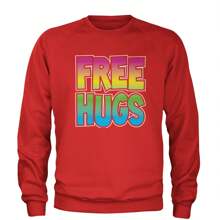 Free Hugs Adult Crewneck Sweatshirt