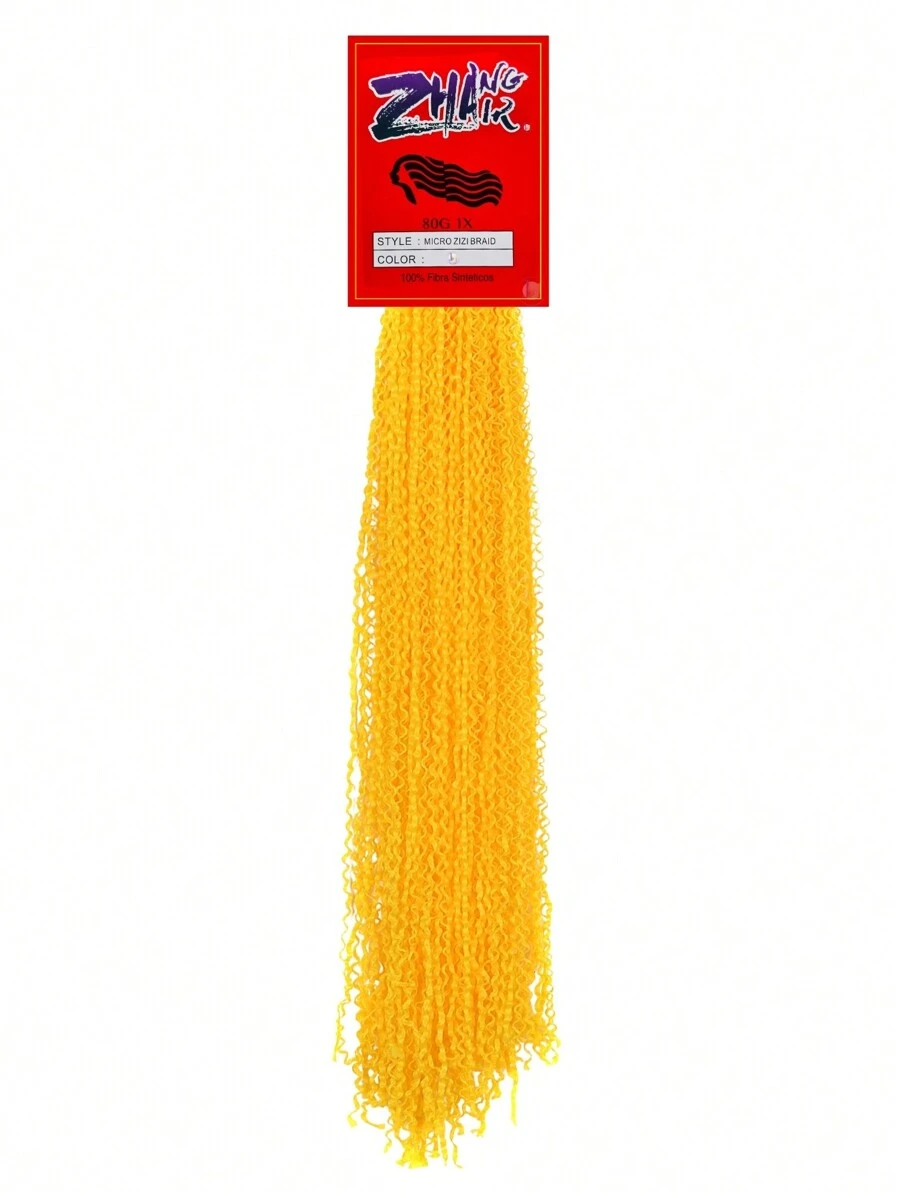 Micro Zizi Miojinho Crochet Braid Kanekalon Zhang Hair 80 Grams - 黃色 - 查看 1