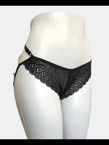 Sexy Husband In A Hurry Thong Panties With Chains In A Hurry Sexy Luxury - trắng - Xem 3