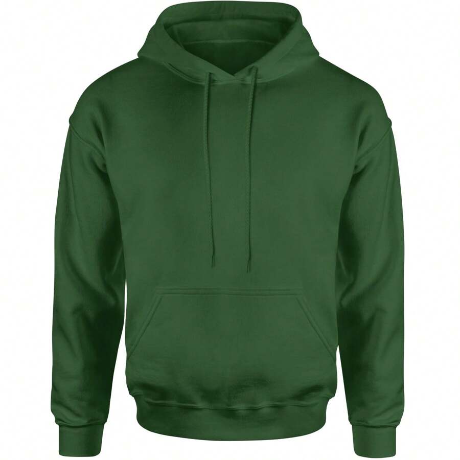 Basics - Pure & Simple Blank Apparel Adult Hoodie Sweatshirt - Forest green - View 1