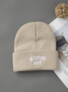 1 件装针织新生儿婴儿帽子冬季春季儿童无檐便帽男童婴幼儿配饰儿童帽子弹力 - 1PC - 查看 15