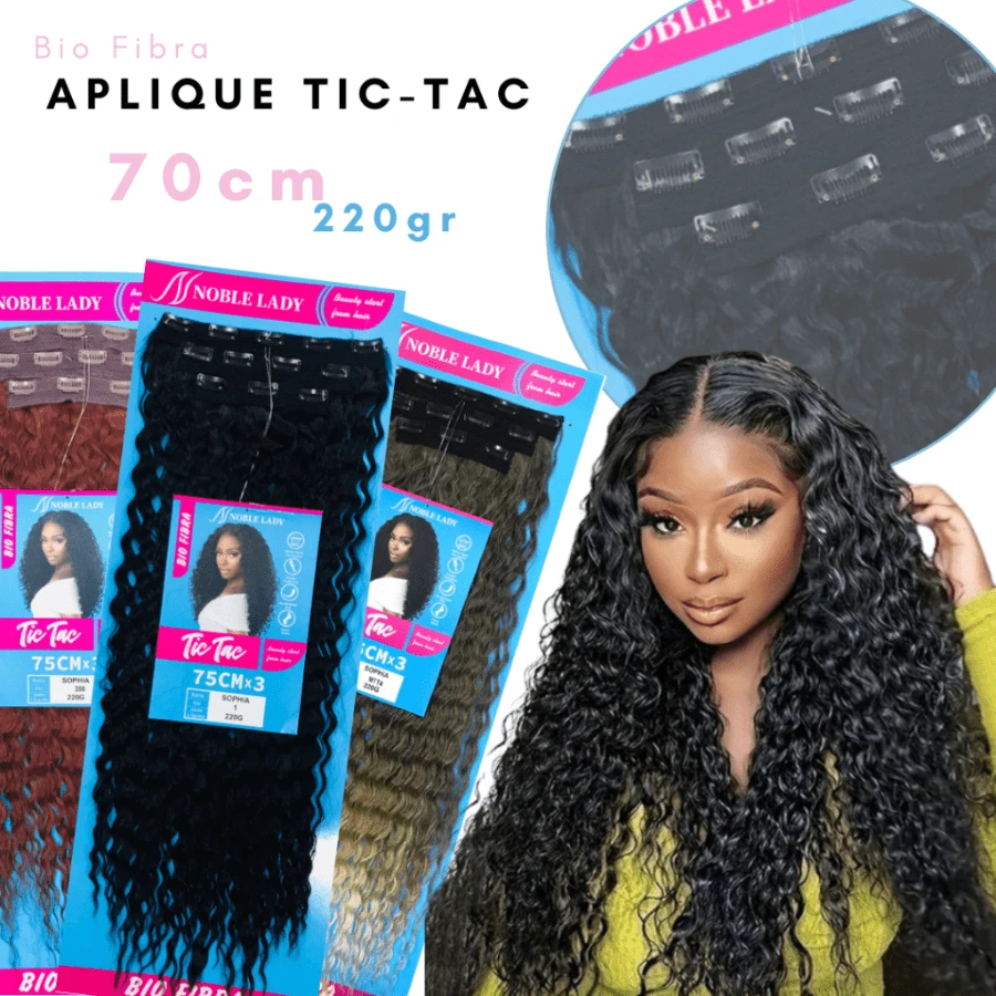 Sophia Curly Tic Tac Clip-In 75cm Bio Fiber 220g 3 Layers - 銅色 - 查看 1