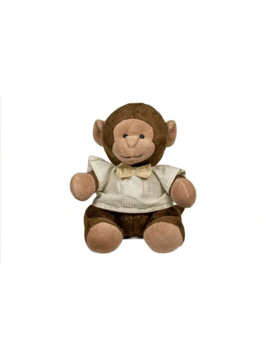 Plush Monkey Jungle  Children's Room Boy 18 Cm - For Niches And Decorations - 米色格紋 - 查看 1