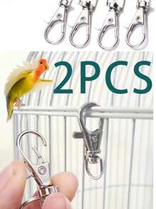 Bird Cage Lock Fittings, Bird Cage Accessories - Silver - View 1