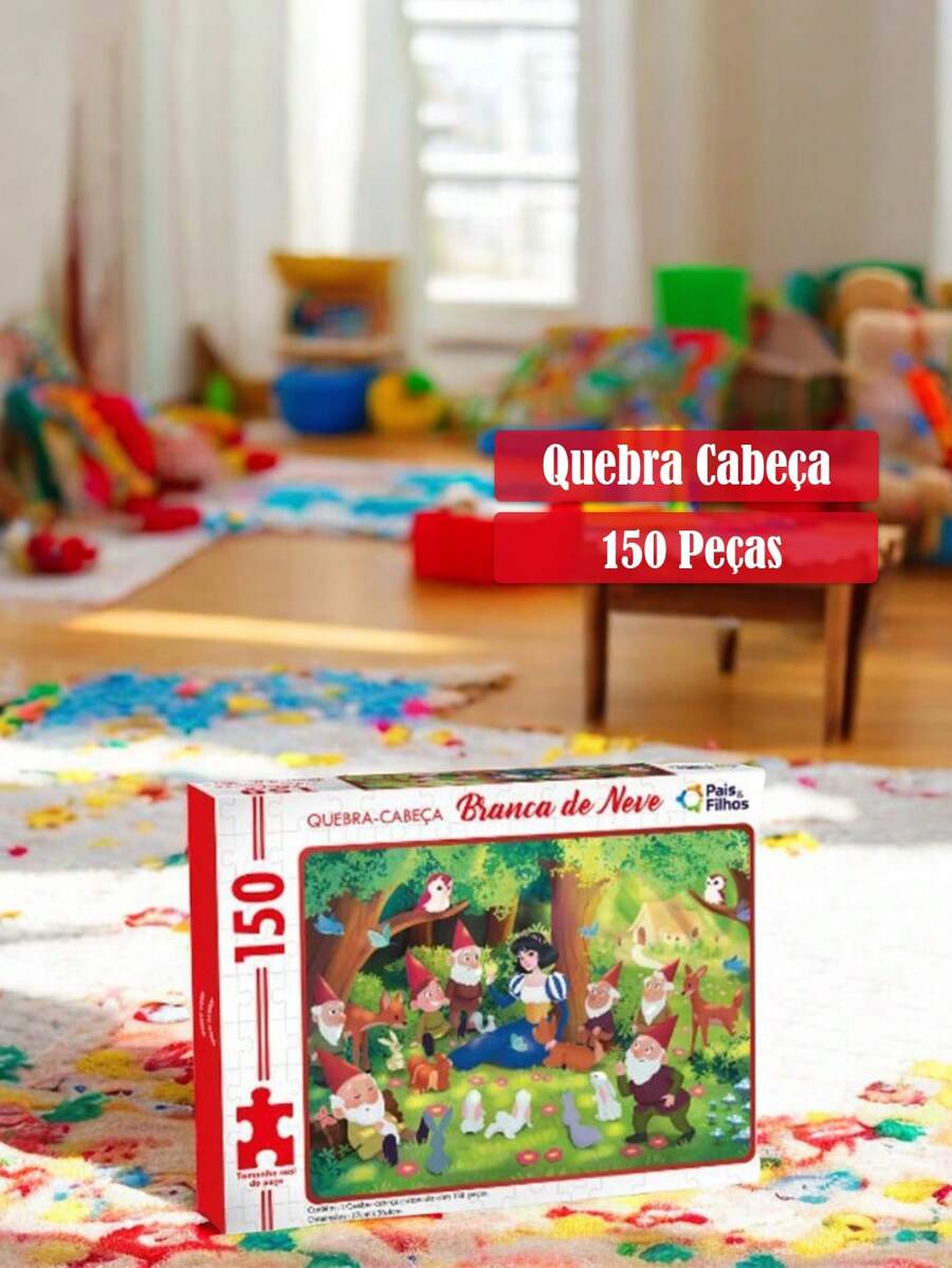 Jigsaw Puzzle 150 Pieces Princess And Seven Dwarfs Fun And Educational For Children - Nhiều màu - Xem 1
