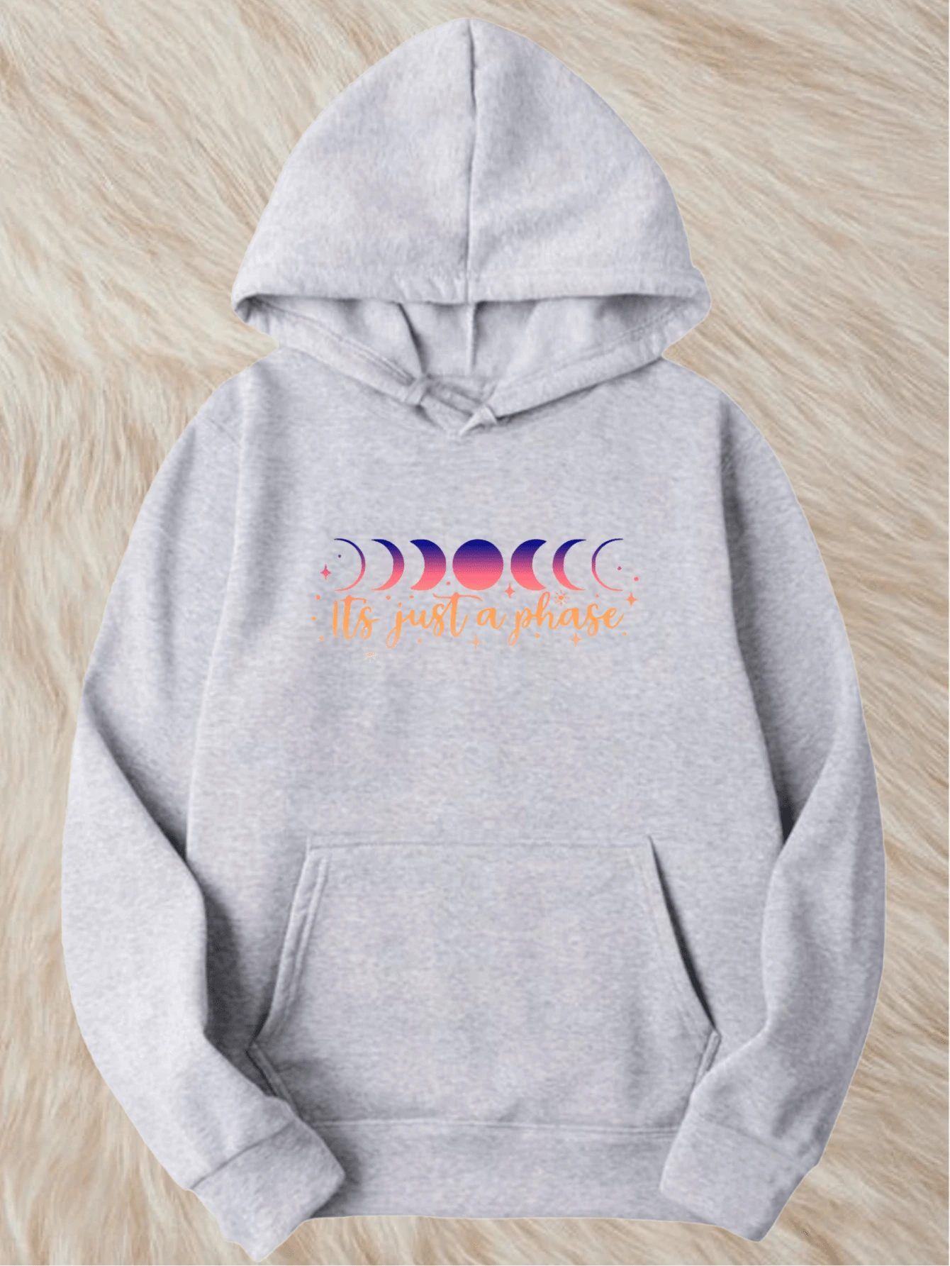 Women's Adult Printed Sweatshirt S To XL Just Phase - Xám - Xem 1