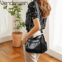 Women's Luxury Crossbody Shoulder Bag - Đỏ - Xem 8