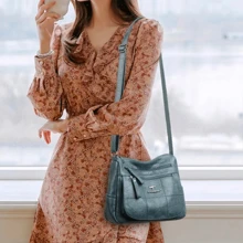 Women's Luxury Crossbody Shoulder Bag - Đỏ - Xem 3