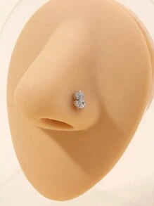 1pc Rhinestone Dollar Sign Nose Stud For Women Daily Wear - Multicolor - View 1