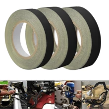 APORNI 醋酸布胶带，耐高温线束电缆固定，抗撕裂，绝缘，防腐，防尘胶带，适用于手机维修 - 黑色 - 查看 1