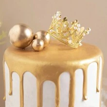 5/10 chiếc vương miện nhỏ màu bạc vàng trang trí bánh sinh nhật dùng cho các buổi tụ họp tiệc sinh nhật trang trí bánh - Nhiều màu - Xem 4
