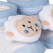 Fun, Soft And Comfortable Newborn Sock Slippers - Xanh và trắng - Xem 2