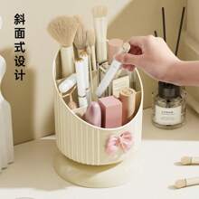Makeup Brush And Pen Holder/Makeup Brush Organizer With Bow 024-021 - 米色 - 查看 2