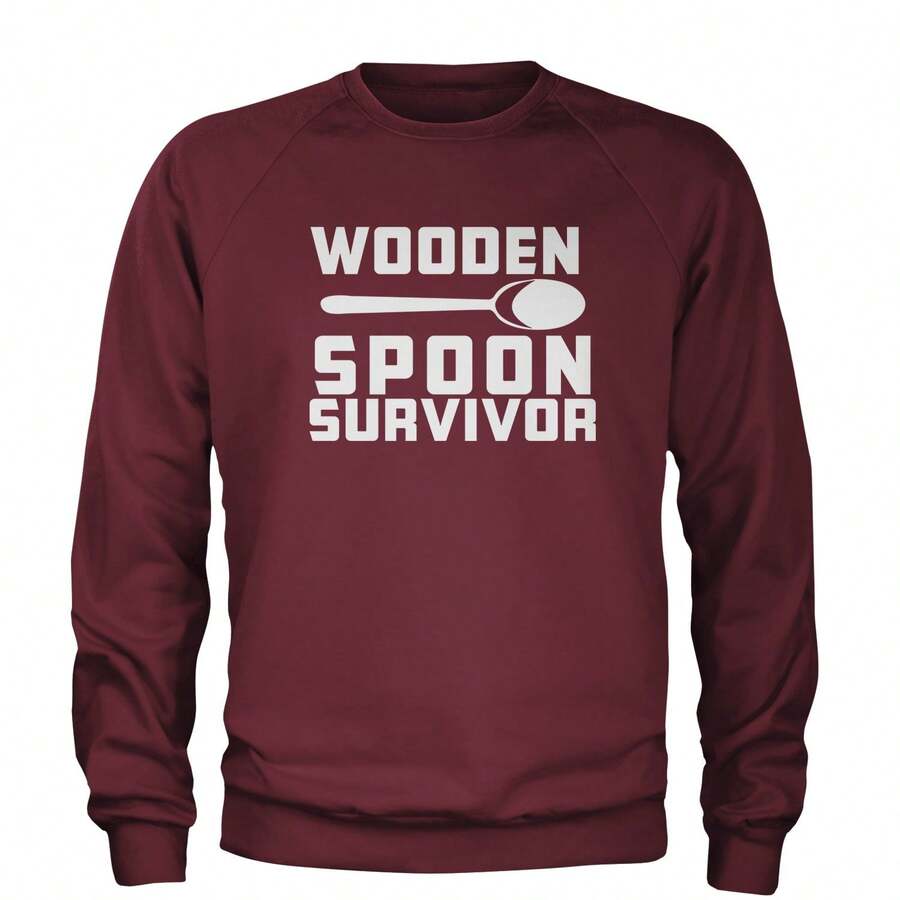 Wooden Spoon Survivor  Adult Crewneck Sweatshirt