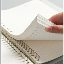 1 套 - A4/B5/A5 活页夹笔记本可再填充空白/线/网格/康奈尔可用可更换金属环计划器螺旋笔记本办公室夹活页夹日记本适用于大学学校用品文具 26 孔返校圣诞新年礼物