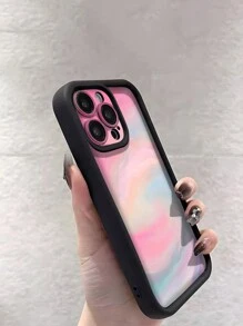 Oil Painting Fashion 1pc Dreamscape Gradient Pattern TPU Soft Phone Case, Shock Proof, Compatible With Apple Phones Waterproof Anti-Fall Scratch Resistant, International Version, Not The Domestic Version Spring - Multicolor - View 5