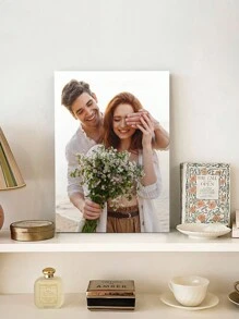 1pc Framed Personalized Custom Canvas Prints, Photo On Canvas Transform Your Photos Into Stunning Framed Wall Art, Digitally Printed Photo To Canvas Ideal For Home Decor Gifts Keepsakes, Valentine Day, Valentine Day Decor High-Quality,Stylish Custom,Personalized,Unique Ideal Gifts For Her Boyfriend,Girlfriend For Valentine's Day,For Anniversaries,For Weddings Living Room,Home Birthday Graduation,Home Refresh,Christmas Gift Supplies - Multicolor - View 7