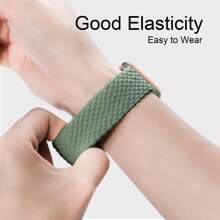 Braided Stretchy Solo Loop Compatible With 38mm 40mm 41mm 42mm 44mm 45mm 46mm 49mm For Women Men, Starlight Nylon Elastic Straps Wristbands Compatible With Ultra 2 Series 10 9 8 7 6 SE 5 4 3 2 1 As A Gift For Students Returning To School