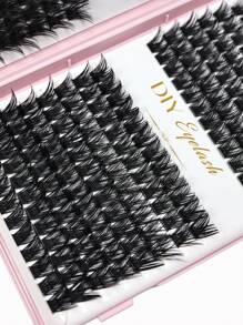 384pcs Individual Lashes Eyelash Book Clusters Extensions False Eyelash DIY At Home Cluster Eyelash Extensions Makeup