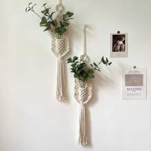 1 szt. Boho styl ręcznie tkany kwiatowy wiszący gobelin, dekoracyjny ścienny dodatek do zawieszenia - wyklucza kwiaty i rośliny, wystrój pokoju, wystrój domu, artykuły do pokoju, sztuka ścienna, flagi do pokoju