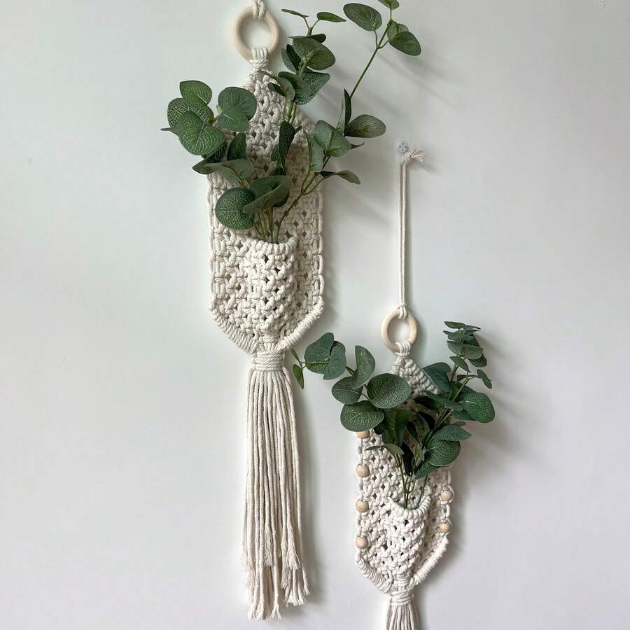 1 szt. Boho styl ręcznie tkany kwiatowy wiszący gobelin, dekoracyjny ścienny dodatek do zawieszenia - wyklucza kwiaty i rośliny, wystrój pokoju, wystrój domu, artykuły do pokoju, sztuka ścienna, flagi do pokoju