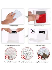 Multi-Size Double-Sided Adhesive, Waterproof And Traceless, For Suction Cup Dashboard Adhesive, Mobile Phone Bracket And Windshield Car Bracket Double-Sided Tape - Red - View 6